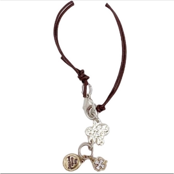 silver gold charms bracelet NEW - Picture 3 of 5